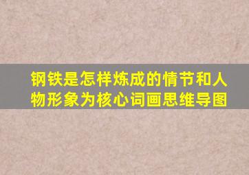 钢铁是怎样炼成的情节和人物形象为核心词画思维导图