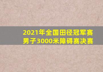 2021年全国田径冠军赛男子3000米障碍赛决赛
