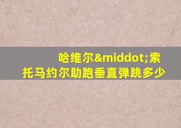 哈维尔·索托马约尔助跑垂直弹跳多少